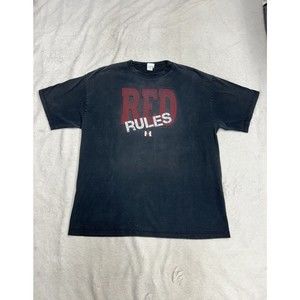 Vintage Case IH "Red Rules" Faded Black Oversized Graphic T-Shirt Men's Size XL